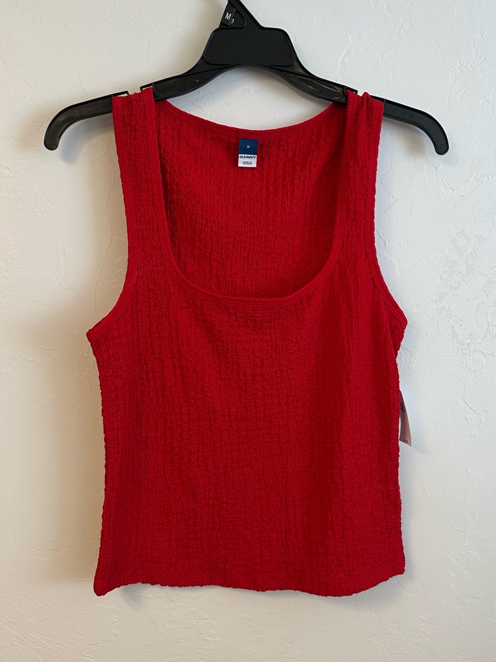 Old Navy Red Textured Tank Top